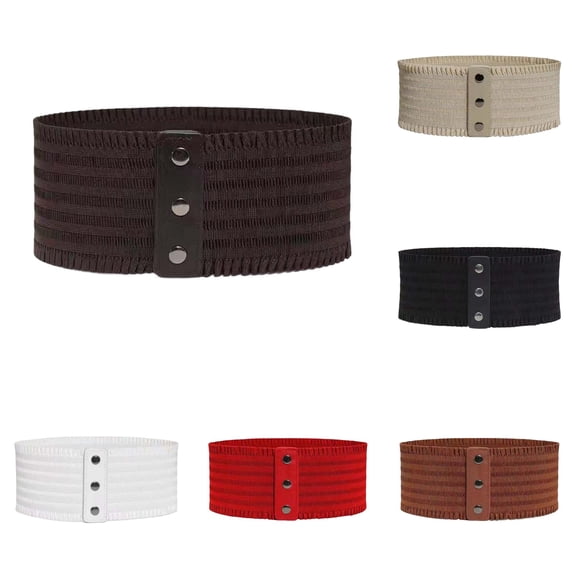 LIUYUNNN Mens Belts 48 Wide Elastic Waist Belt For Control Corset Belt Lace Trim Fashion Stretch Waist Cincher For Dresses And, One Size