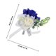 thumbnail image 2 of WASHWEPE Corsage De Flores Artificiales En Azul Real Para Novia Y Damas De, 2 of 8