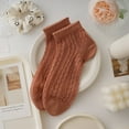 thumbnail image 2 of Fgnfyis Ankle Socks for Women Summer Thin Breathable Mesh Socks for Girls No Show Socks Low Cut Short Socks Brick Red One Size, 2 of 5