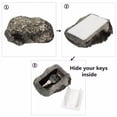 thumbnail image 3 of Caja de llaves de piedra falsa, impermeable, a prueba de polvo, con forma realista, segura para el hogar., 3 of 7