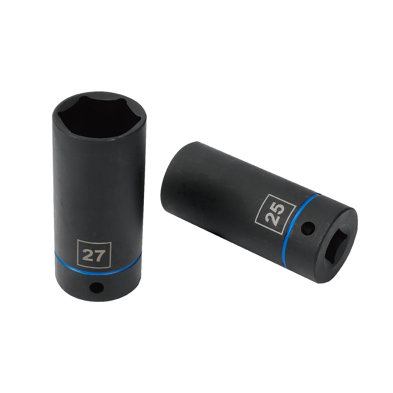 Hyper Tough Metric 1/2-inch Drive Large Impact Deep Socket Set, 7 Pieces