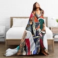 thumbnail image 5 of Chris Brown Blanket Throw Bedding Room Decor Flannel Blankets for Bed Sofa 50"x40"-KDE17307, 5 of 5
