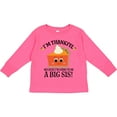 thumbnail image 3 of Inktastic Thanksgiving Big Sis Announcement Girls Long Sleeve Toddler T-Shirt, 3 of 5