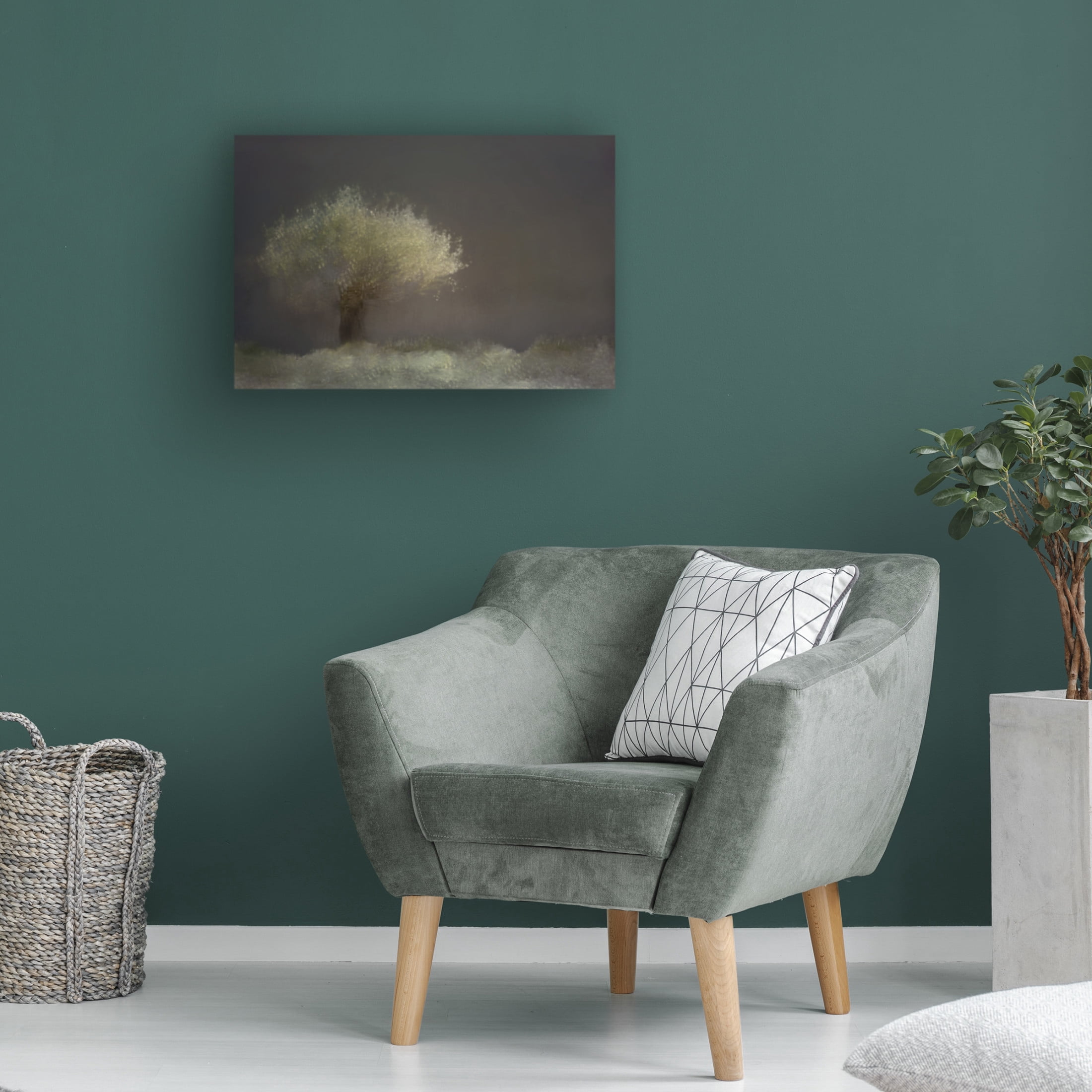Canvas Wall Art - Gaille Gray 'Willow' Wall Art for Living Room, Bedroom, or Office Décor by Trademark Fine Art - 32 x 22 Inches
