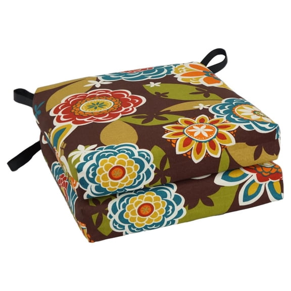 Blazing Needles 16-inch Outdoor Cushion, Annie Chocolate