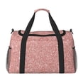 thumbnail image 2 of Horeoi Rose Gold Glitter for Travel Duffle Bag with Adjustable Strap - Large Capacity Hand Carry for Gym Sports Outdoor, 2 of 8