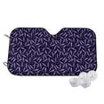 thumbnail image 2 of Lsque Lavender Flowers Car Windshield Sun Shade | Accordion Folding Style Auto Shade for Car Truck SUV Van | Blocks UV Rays Sun Visor Protector | Medium, 2 of 7