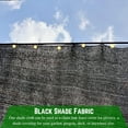 thumbnail image 3 of Farm Plastic Supply - Black Shade Sail Hemmed and with Grommets - 80% - Mesh Fabric for Patio Shade, Garden Shade Sail, Sun Shade, Shade Canopy, Garden Sun Block, Wind Screen, Shade Cloth (6' x 150'), 3 of 5