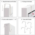 thumbnail image 5 of Organizador de zapatos para colgar sobre la puerta, 24 bolsillos, organizador de zapatos colgante, soporte de tela para zapatos montado en la pared, colgador de bolsas para puerta, 5 of 5