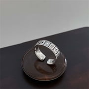 Unisex Adjustable Rings with Vintage Hip Hop Designs Unisex Jewelry Accessories for Fashion Enthusiasts