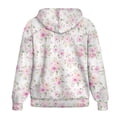 thumbnail image 5 of Renewold Pink Rose Floral Women's Oversized Hoodie Jackets Full Zip Up Pullover Sweatshirt Long Sleeve Y2K Hoodies Tops Fleece Sweatshirts Trendy Jackets Winter Fall Fashion Outfits, XL, 5 of 7