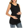 thumbnail image 7 of Frostluinai Maternity Shirts,Maternity And Nursing Tank Tops Women'S Breastfeeding Tee Double Layer Stripe Sleeveless Pregnant Vest Pullover Blouse T-Shirts, 7 of 7