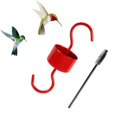 thumbnail image 2 of ShenMo Yard Decorative Water Feeder Four Loads Anti - Ant Hook Black Metal Hummingbird Feeder Garden, 2 of 5