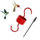 thumbnail image 2 of Comedero de agua decorativo para patio, cuatro cargas, gancho antihormigas, alimentador de colibrí de Metal negro, jardín ER, 2 of 5