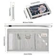 thumbnail image 3 of JIALIOU Nylon Trifold Card Wallet with ID Window Zipper Pocket for Men Women Teen Beautiful Shell Necklaces, 3 of 7