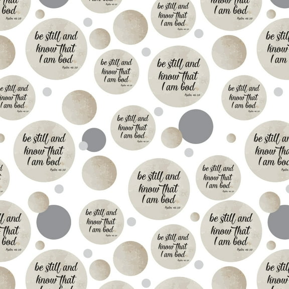 Be Still and Know that I am God Psalm Inspirational Christian Premium Gift Wrap Wrapping Paper Roll