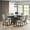 Black, variant on InRoom Furniture D526-T Dining Table, Dark Gray