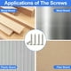thumbnail image 5 of Tornillos autorroscantes de acero inoxidable M4, 100 unidades, M4 x 30 mm, cabeza Phillips plana, para madera, bricolaje, con caja (M4 x 30 mm, 100 unidades), 5 of 8