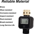 thumbnail image 4 of Water Flow Meter for RV with Brass Inlet, Digital Hose Water Meter with 4 Measurement Modes, Gallon Liter Usage and Flow Rate for Garden Hose and Tank Filling, 4 of 9