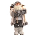 thumbnail image 1 of Estatua de Papá Noel, muñeco de nieve, figura navideña de pie, colección de muñecos Felpa blanca de 45 cm, 1 of 8