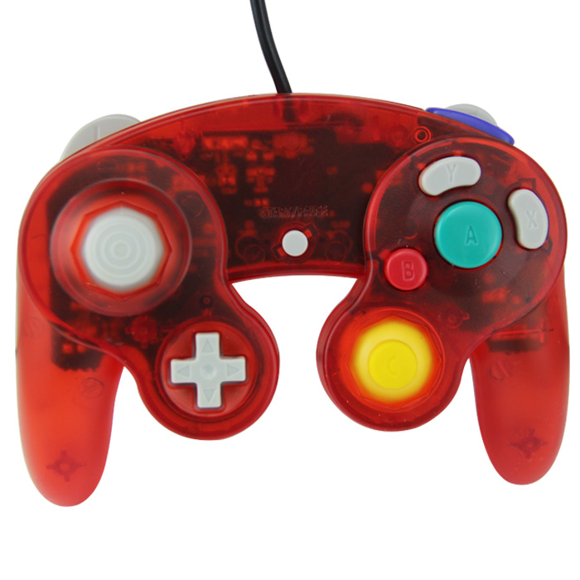 Mando Genérico Blue Mamba Compatible con Gamecube Cristal Rojo