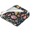 thumbnail image 2 of Bingfone Autumn Fox Owl Print Flannel Fleece Blanket Throw Blanket for Bed,Sofa,Couch,Travel,Camping(50"x40" ), 2 of 8