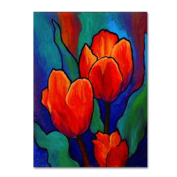 Trademark Fine Art 'Tulips' Canvas Art by Marion Rose