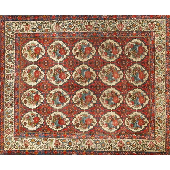 Ahgly Company Machine Washable Indoor Rectangle Traditional Fire Brick Red Area Rugs, 8' x 12'