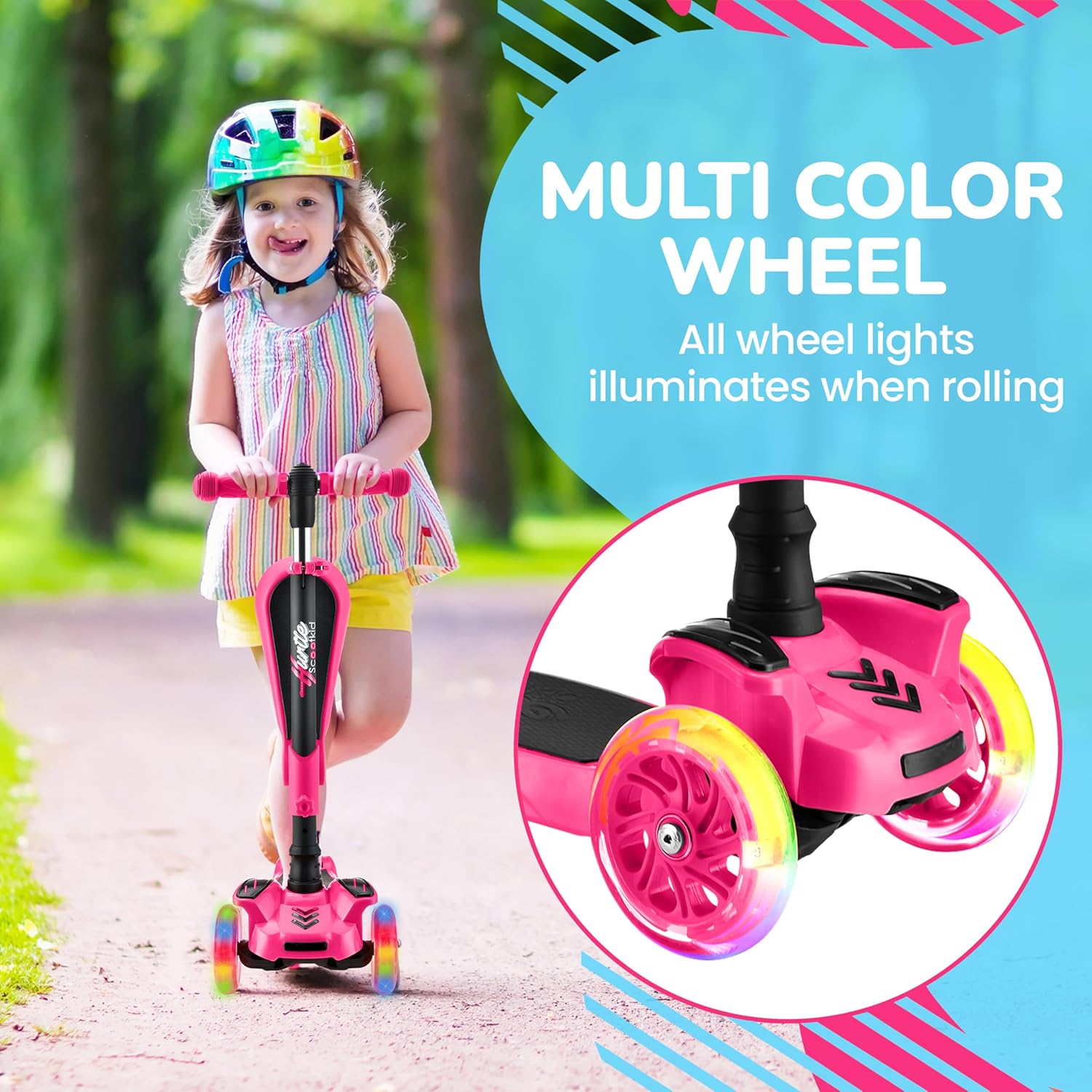 Hurtle ScootKid 3-Wheel Scooter with Seat photo 6