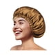 thumbnail image 1 of wonima11 Silky Satin Bonnet for Sleeping, Hair Bonnet for Women and Men, Adjustable Sleep Bonnet for Curly Hair, Dark Tan, Large, 1 of 1