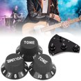 thumbnail image 1 of Peahefy Guitar Adjustment Rotating Button,Electric Guitar Replacement Parts,3Pcs Guitar Control Knobs Volume Tone Adjustment Plastic Rotating Buttons Replacement, 1 of 8