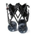 thumbnail image 2 of Mac Sports Collapsible All Terrain Beach Utility Wagon Cart with Table, Black, 2 of 4