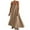 Khaki, variant on Wdgfv Women's Summer Maxi Dress with Contrast Trim and Spaghetti Straps for Casual Travel Outfits