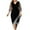 Black, variant on Odeerbi Sequin Prom Dress for Women Evening Party Cocktail Dresses 2025 Casual V-neck Irregular Mesh Half Sleeve Dresses Burgundy