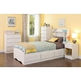 thumbnail image 2 of Prepac Astrid Twin Storage Headboard with Side Compartments, White, 2 of 4