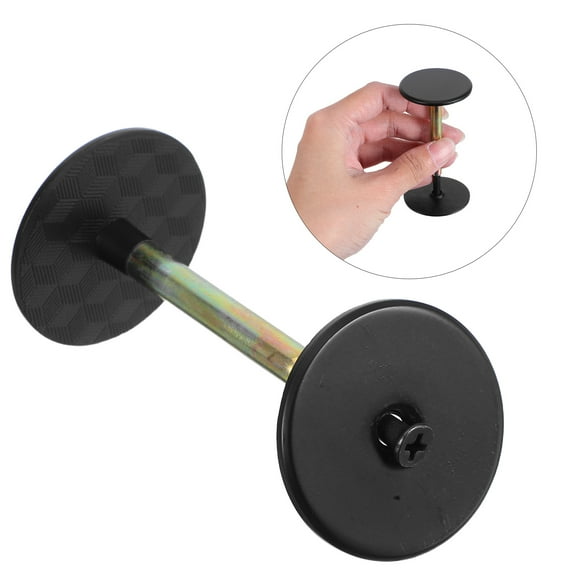 OUNONA Black Door Peephole Cover Plate for Wood and Metal Doors Security Deadbolt Filler