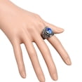 thumbnail image 6 of SmartBy Band Ring Rhinestone Inlaid Finger Jewelry Titanium Steel Men and Women Band Finger Ring for Party, 6 of 8