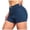 Blue, variant on Conairie Black Jean Shorts Womens Slim Lift Elastic High Waisted Denim Shorts Comfort Summer Distressed Trousers with Pockets L