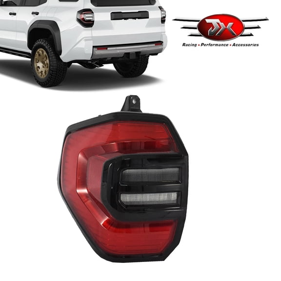 JX RACING LED Tail Light Assembly Compatible with 2025-2026 Toyota 4runner SR5 Rear Lamp Brake Running Reverse Turn Signal Taillight Left Driver Side
