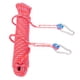 thumbnail image 1 of Soidarity Cuerda de seguridad para buceo con gancho, equipo de cuerda para escalada al aire libre, herramienta de emergencia para bajo el Deportes acuáticos Rojo, 1 of 6