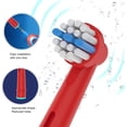 thumbnail image 5 of Child-Friendly Electric Toothbrush Heads for Oral B - 8 Pack Compatible Replacement Set, 5 of 5