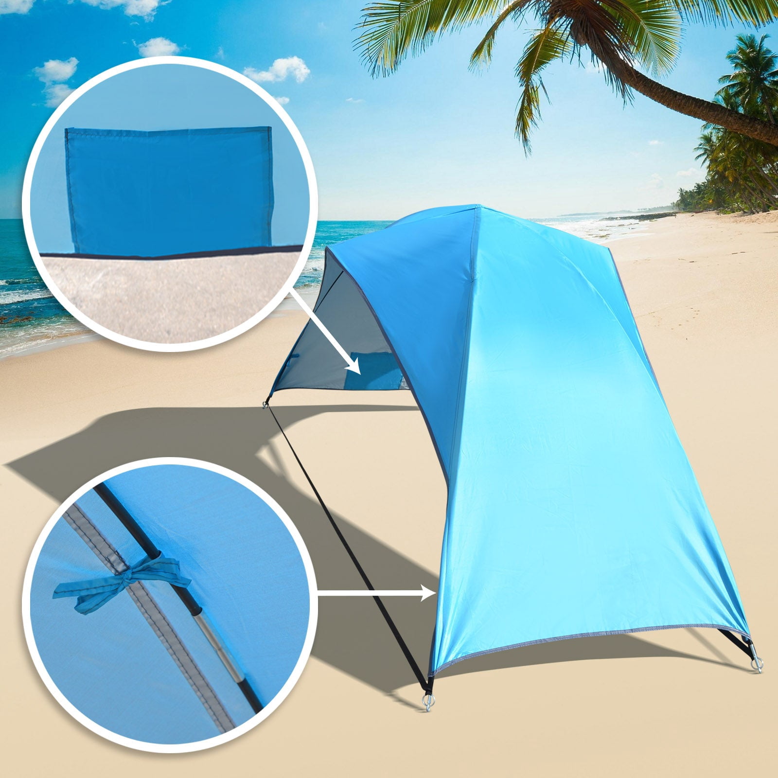 Sun Shade Portable Beach Tent Shelter Outdoor Hiking Travel Camping Napping