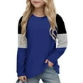 thumbnail image 4 of Hienoo Big Girls Casual T-Shirt Long Sleeve Round Neck T Shirt Kids Loose Soft Tshirt, 4 of 4