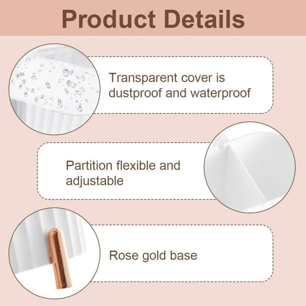 Boîte de rangement portable pour coton-tige, bouton, produits de soins de  la peau, cosmétiques