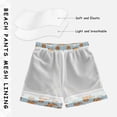 thumbnail image 3 of FORMRS Boys Swim Trunks Quick Dry Mesh Lining Beach Boardshorts, Sizes XS-XL, Cartoon Floral Dog Pattern, 3 of 7