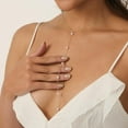 thumbnail image 3 of Sunyuer Pearl Necklace: 14K Gold-Plated Pearl Necklace for Women 16.5” + 2”, 3 of 5