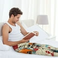 thumbnail image 5 of Sikiie Retro American Eagle Pajama Pants Men, PJ Bottoms, Sleep & Lounge Pants-Medium, 5 of 6