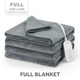 thumbnail image 2 of Sunbeam Electric Heated Bed Blanket Grey Soft Microplush 12 Heat Settings Full 84 x 72, 2 of 11