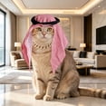 thumbnail image 1 of BotaniNest Elegant Style Cat Headdress Traditional Embroidered For Occasions And Photo Shoots, 1 of 3