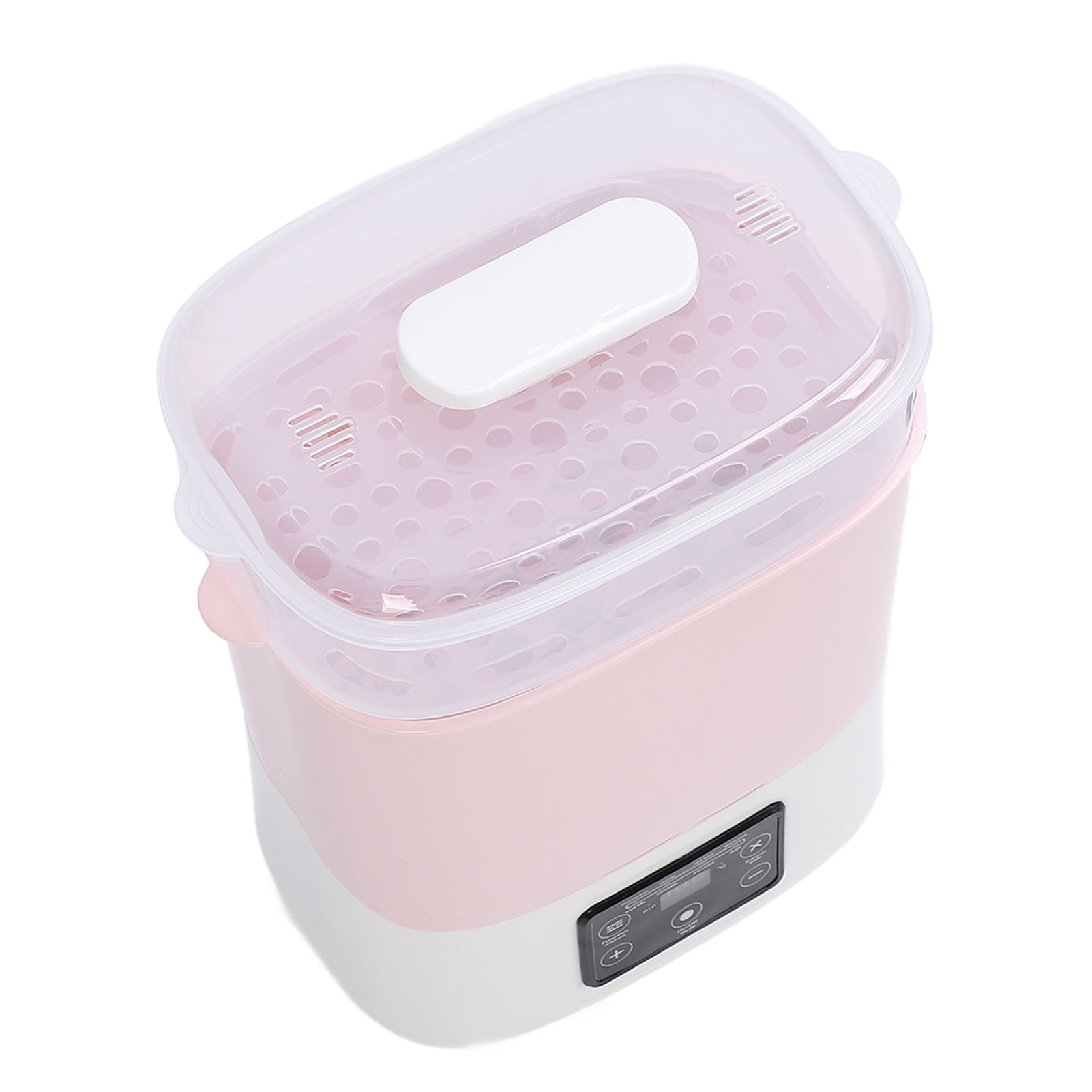 Electric Baby Bottle Sterilizer and Dryer, Large Capacity Steam Sanitizer for Breast Pump Parts and Baby Bottles, Pink, 110V US Plug